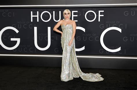 Lady Gaga Wears Valentino to 'House of Gucci' Los Angeles 